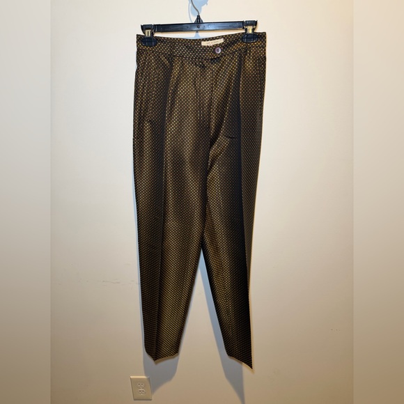 Vertigo Paris Men's Black and Gold Dress Pants